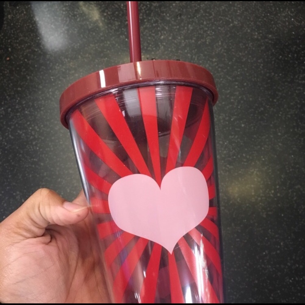 SOLD New Starbucks Valentine Day heart tumbler cup